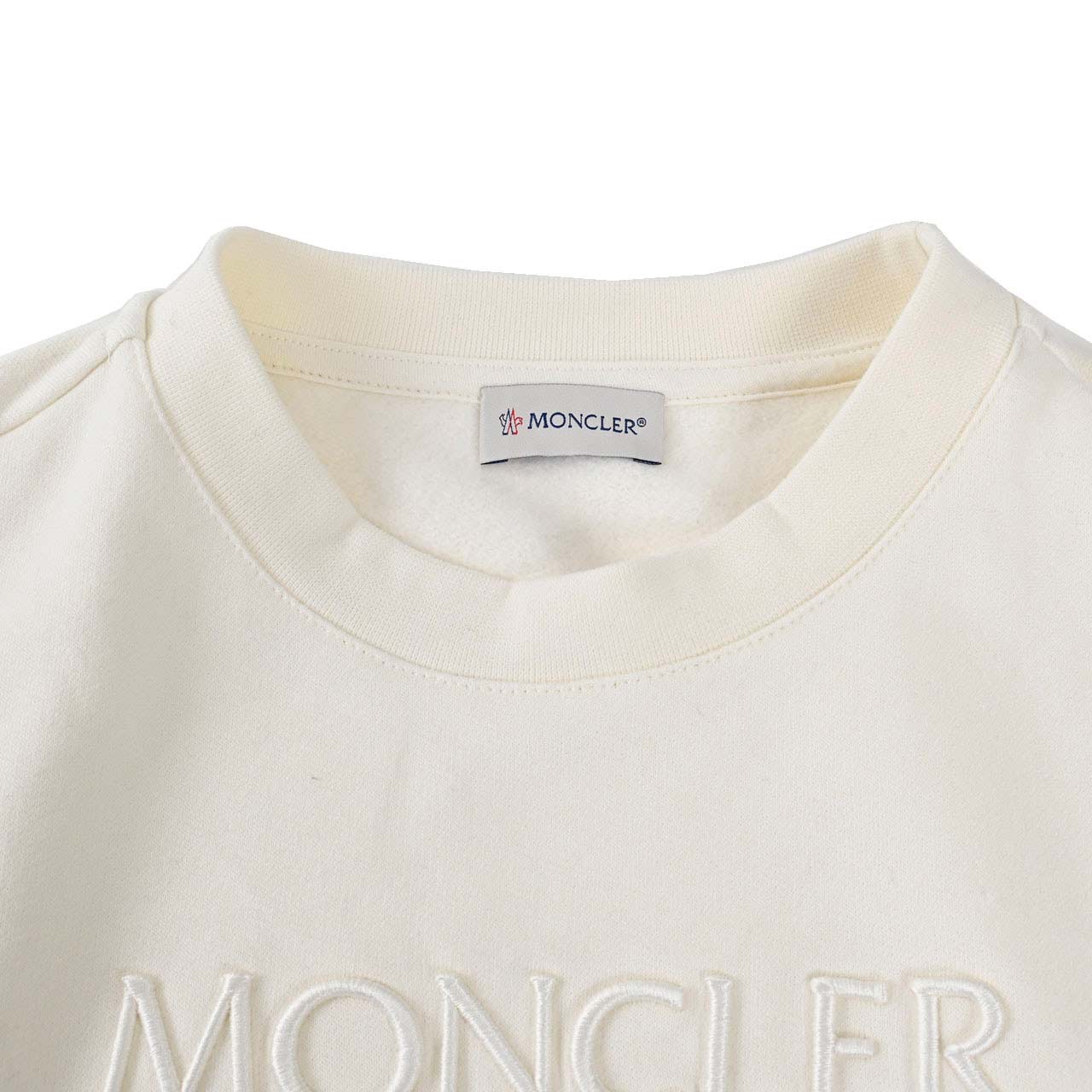 ★モンクレール MONCLER トレーナー 8G000 04 899WC 032 ホワイト 2024SS メンズ