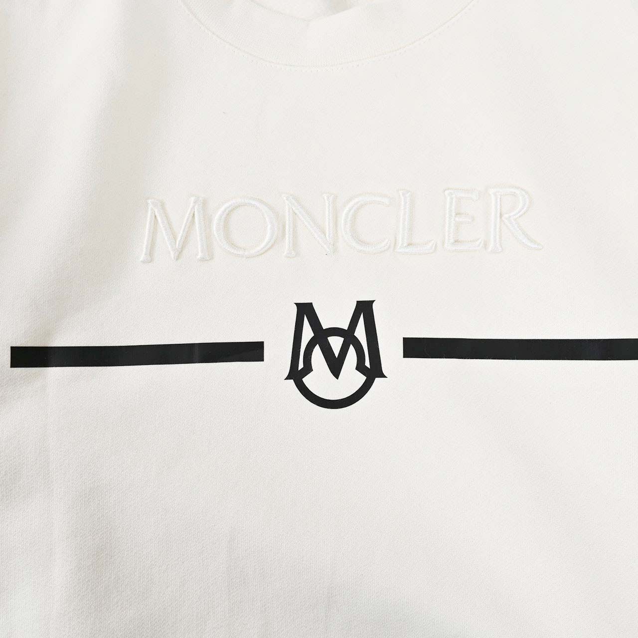 ★モンクレール MONCLER トレーナー 8G000 04 899WC 032 ホワイト 2024SS メンズ