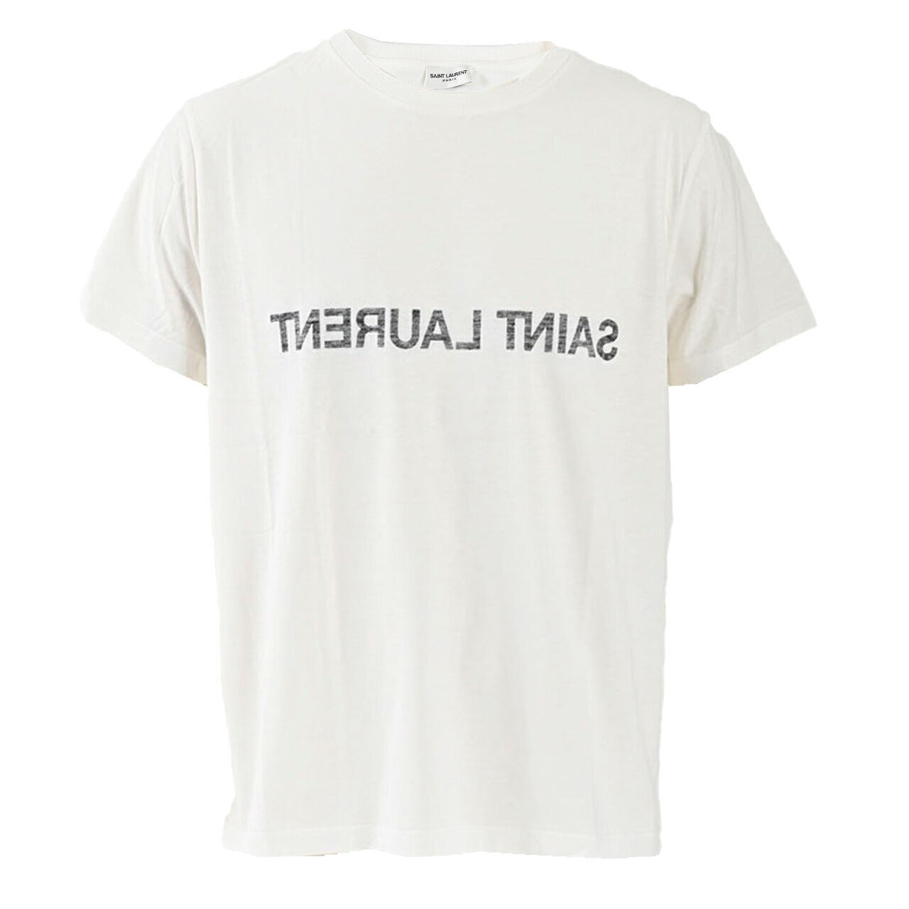Tシャツ・カットソー Saint Laurent FW25 White cotton t-shirt (663278Y37AW 9744) ☆サンローラン Saint Laurent Tシャツ 663278 Y37AW 9744