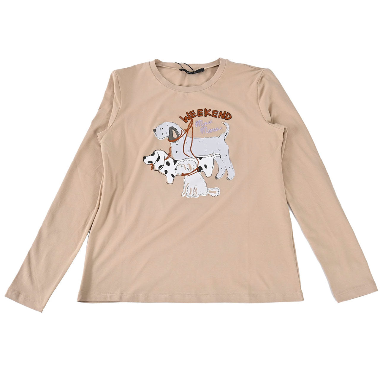 ★ウィークエンド マックスマーラ WEEKEND MAXMARA クルーネック長袖Tシャツ OPACO 59460126 004 ベージュ 2024AW レディース