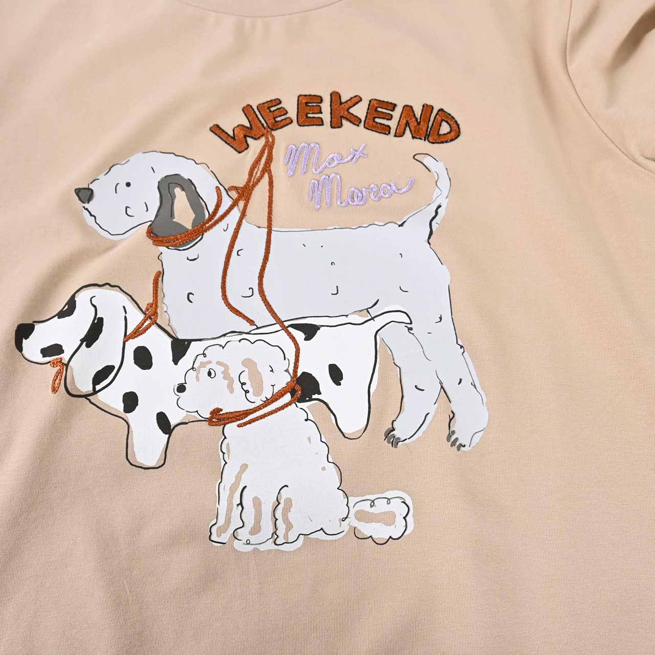 ★ウィークエンド マックスマーラ WEEKEND MAXMARA クルーネック長袖Tシャツ OPACO 59460126 004 ベージュ 2024AW レディース