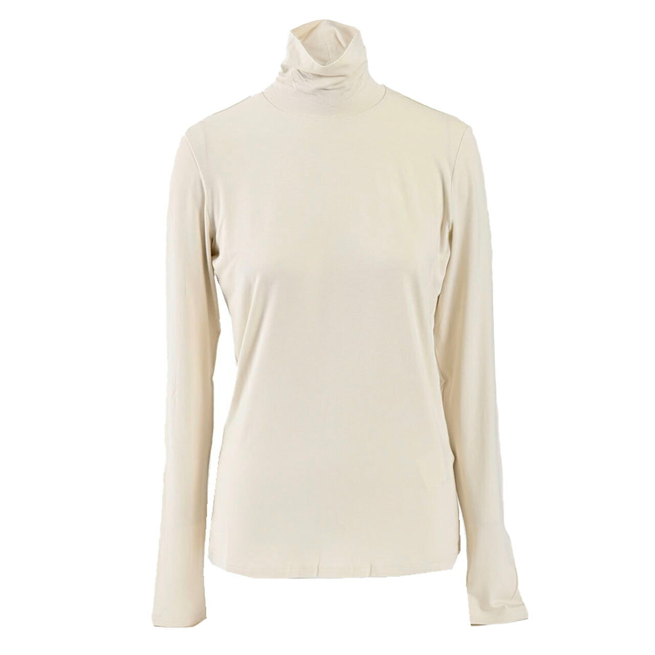 ★ウィークエンド マックスマーラ WEEKEND MAXMARA ハイネック長袖Tシャツ 59460426 MULTIF 001 クリーム 2024年秋冬 レディース