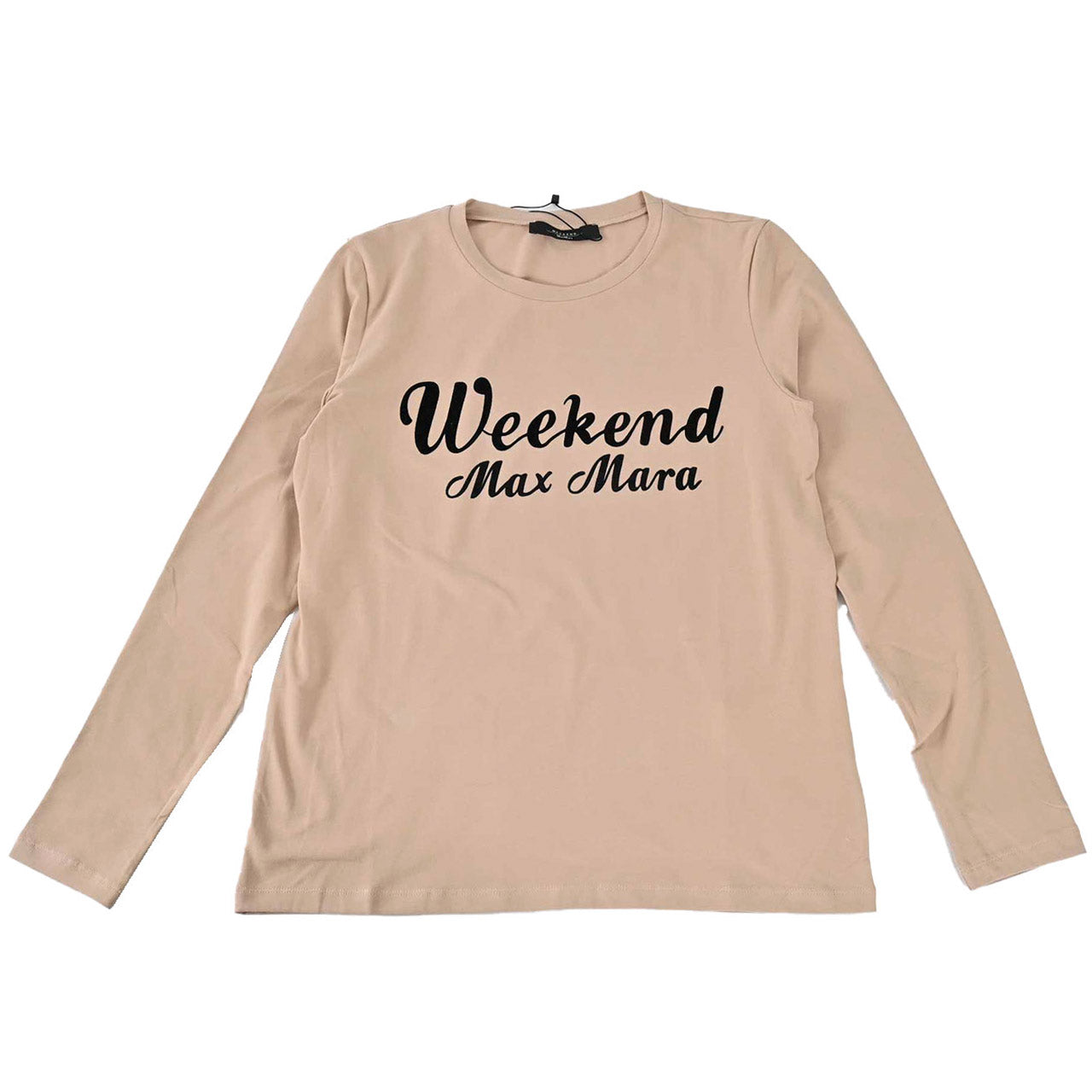 ★ウィークエンド マックスマーラ WEEKEND MAXMARA クルーネック長袖Tシャツ 5946022600 QUINOA 006 ベージュ 2024AW レディース