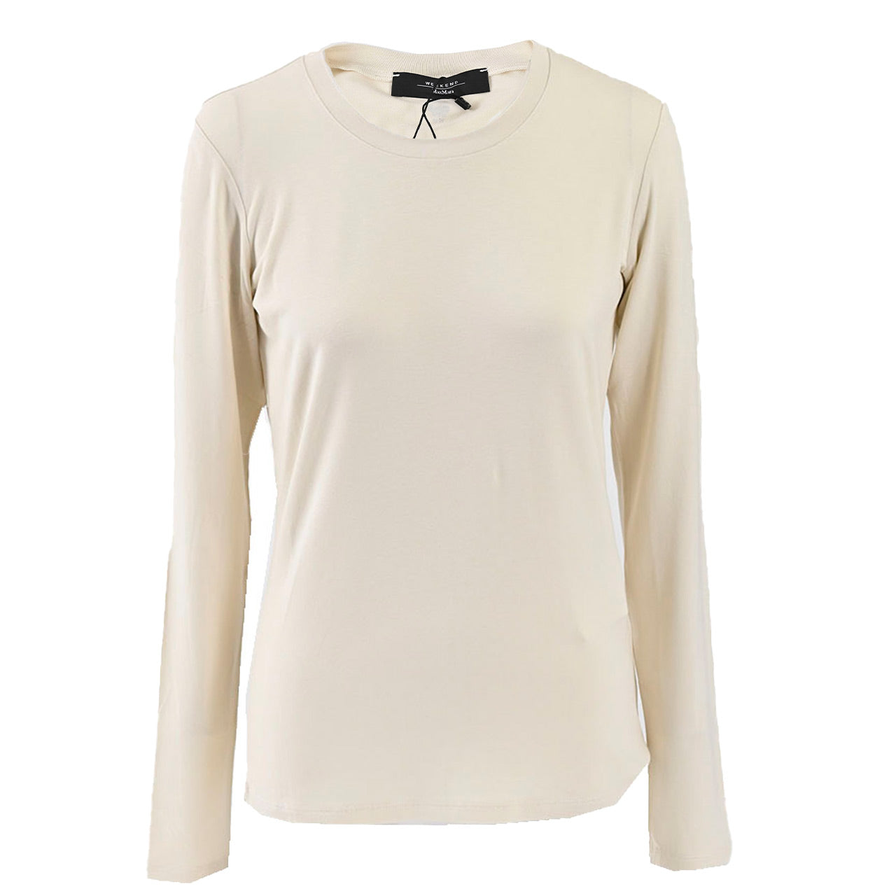 ★ウィークエンド マックスマーラ WEEKEND MAXMARA クルーネック長袖Tシャツ 5946032600 MULTIE 001 クリーム 2024AW レディース