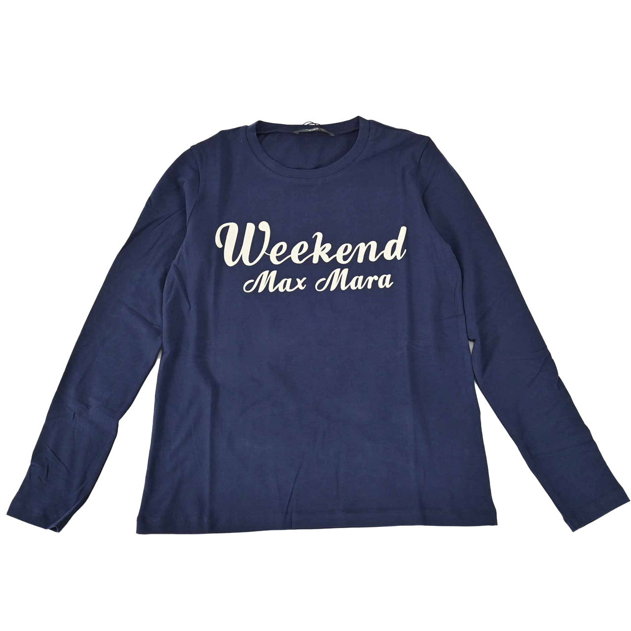 ★ウィークエンド マックスマーラ WEEKEND MAXMARA クルーネック長袖Tシャツ QUINOA 59460226 004 ネイビー 2024年秋冬 レディース