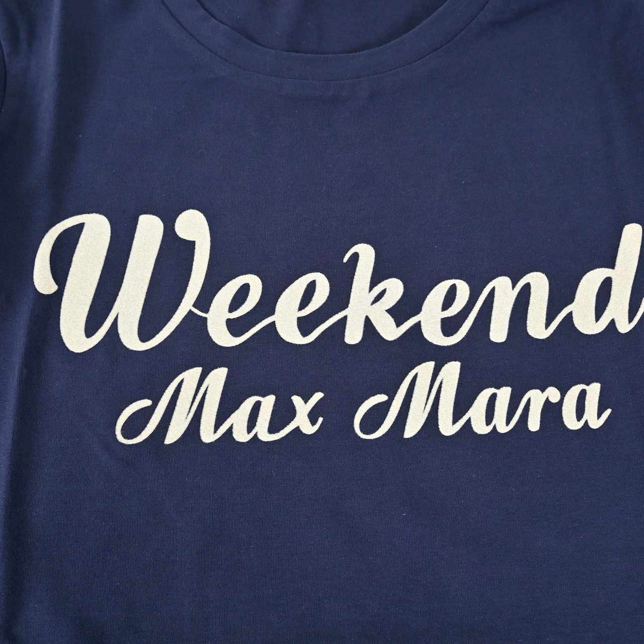 ★ウィークエンド マックスマーラ WEEKEND MAXMARA クルーネック長袖Tシャツ QUINOA 59460226 004 ネイビー 2024年秋冬 レディース