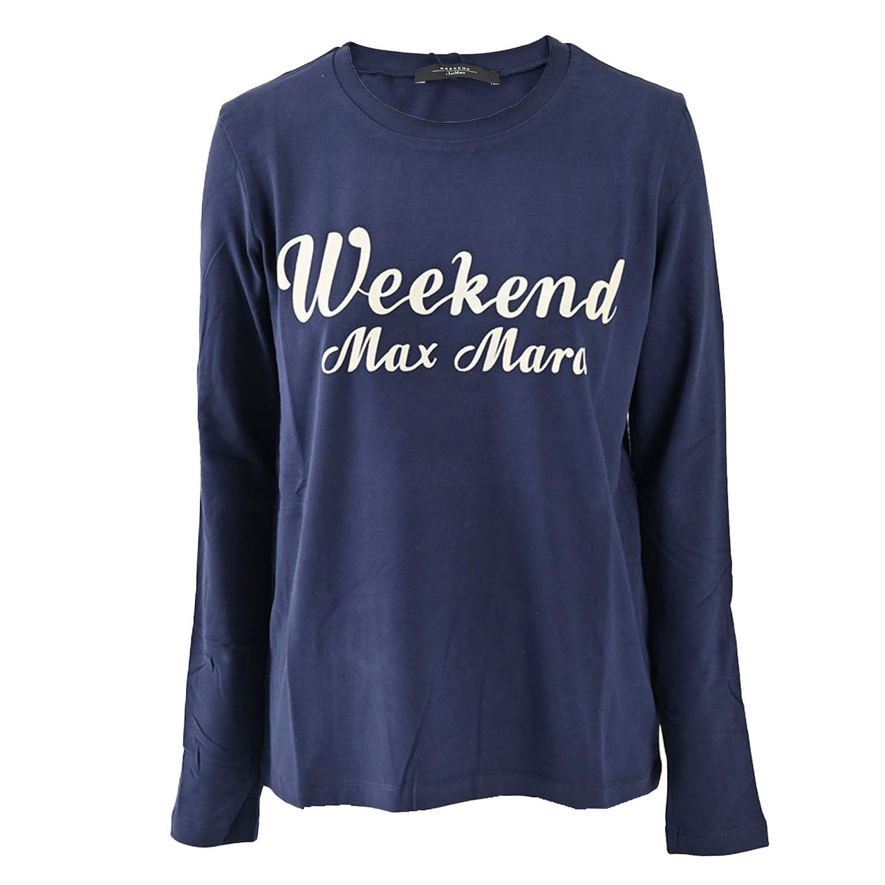 ★ウィークエンド マックスマーラ WEEKEND MAXMARA クルーネック長袖Tシャツ QUINOA 59460226 004 ネイビー 2024年秋冬 レディース