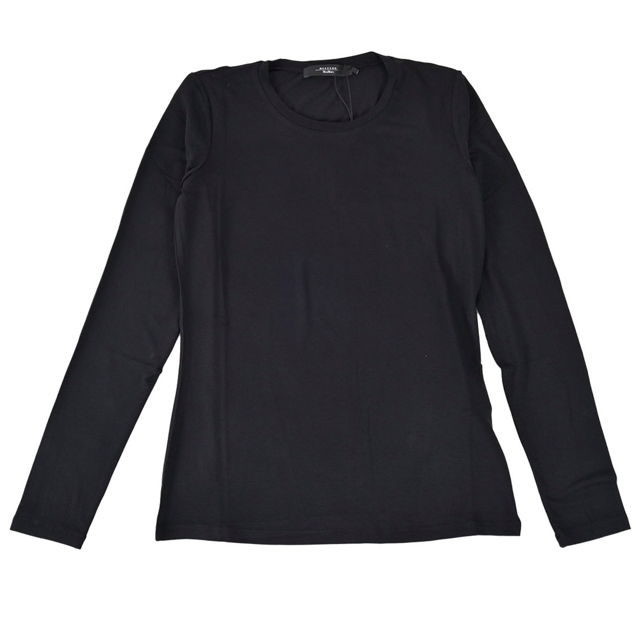 ★ウィークエンド マックスマーラ WEEKEND MAXMARA クルーネック長袖Tシャツ MULTIE 59460326 008 ブラック 2024AW レディース