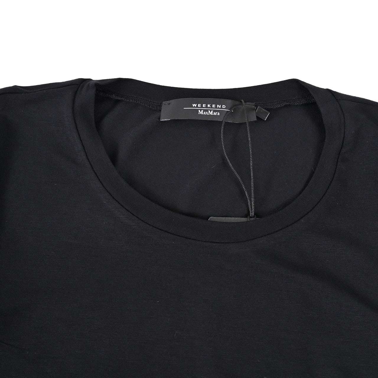 ★ウィークエンド マックスマーラ WEEKEND MAXMARA クルーネック長袖Tシャツ MULTIE 59460326 008 ブラック 2024AW レディース
