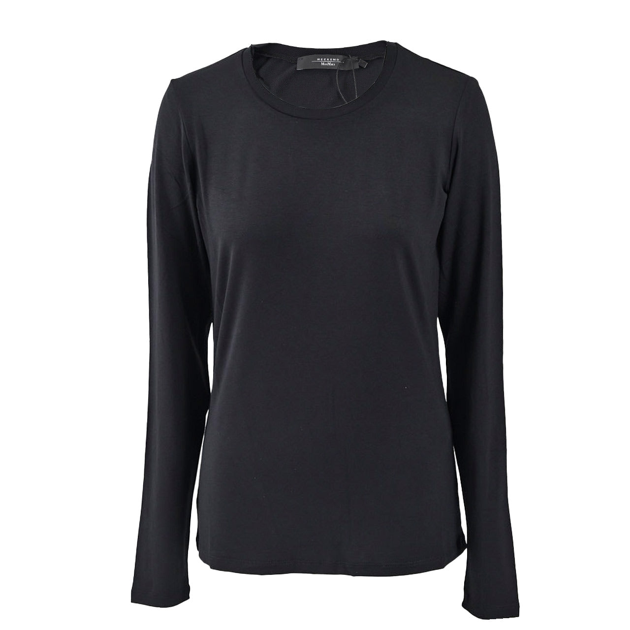 ★ウィークエンド マックスマーラ WEEKEND MAXMARA クルーネック長袖Tシャツ MULTIE 59460326 008 ブラック 2024AW レディース