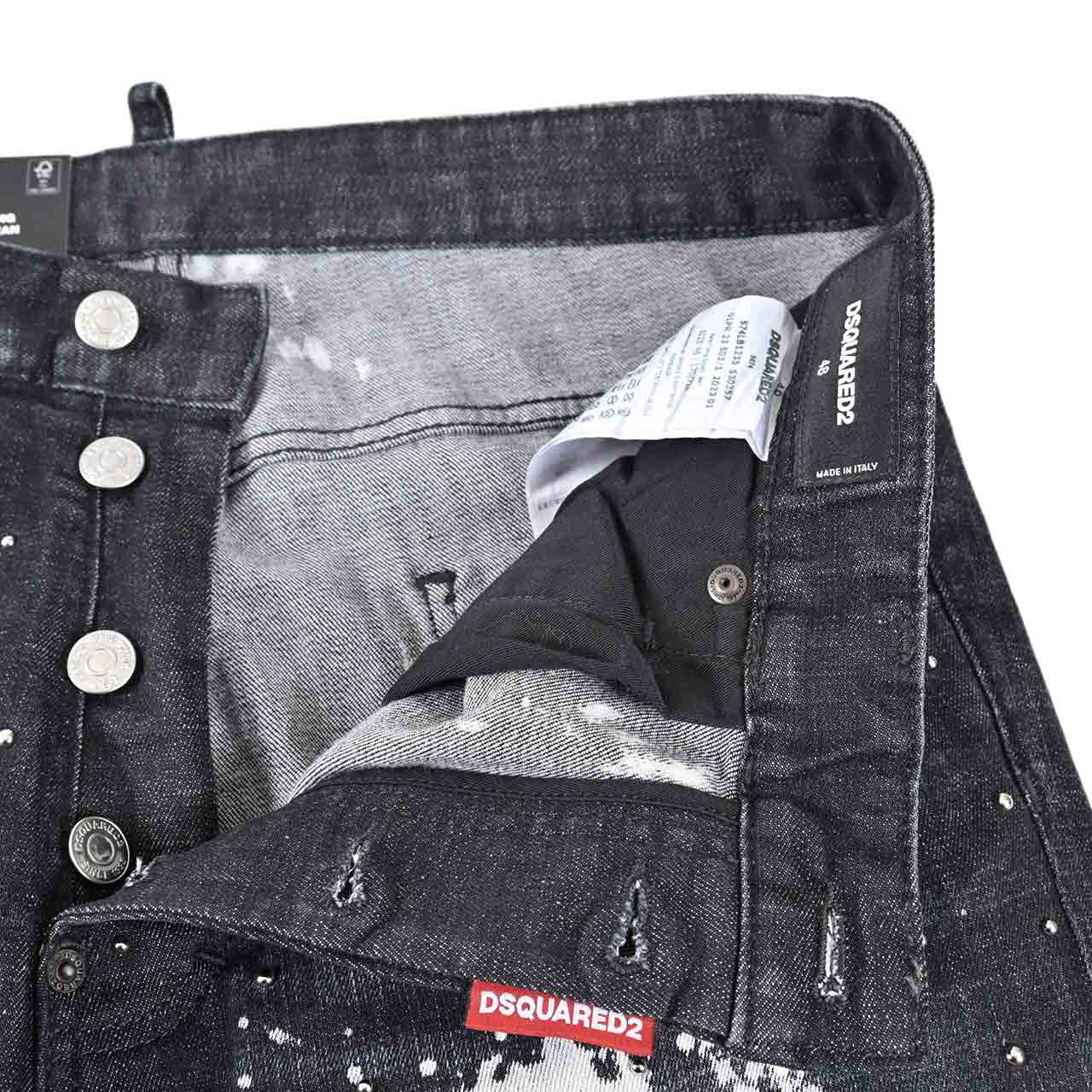 ディースクエアード DSQUARED2 ジーンズ S74LB1235 S30357 900 ブラック 2024AW メンズ