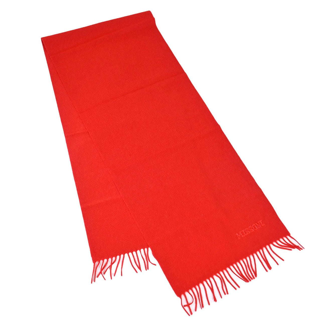 ミッソーニ MISSONI マフラー Cashmere100% Plain Muffler 6345 3 レッド メンズ レディース