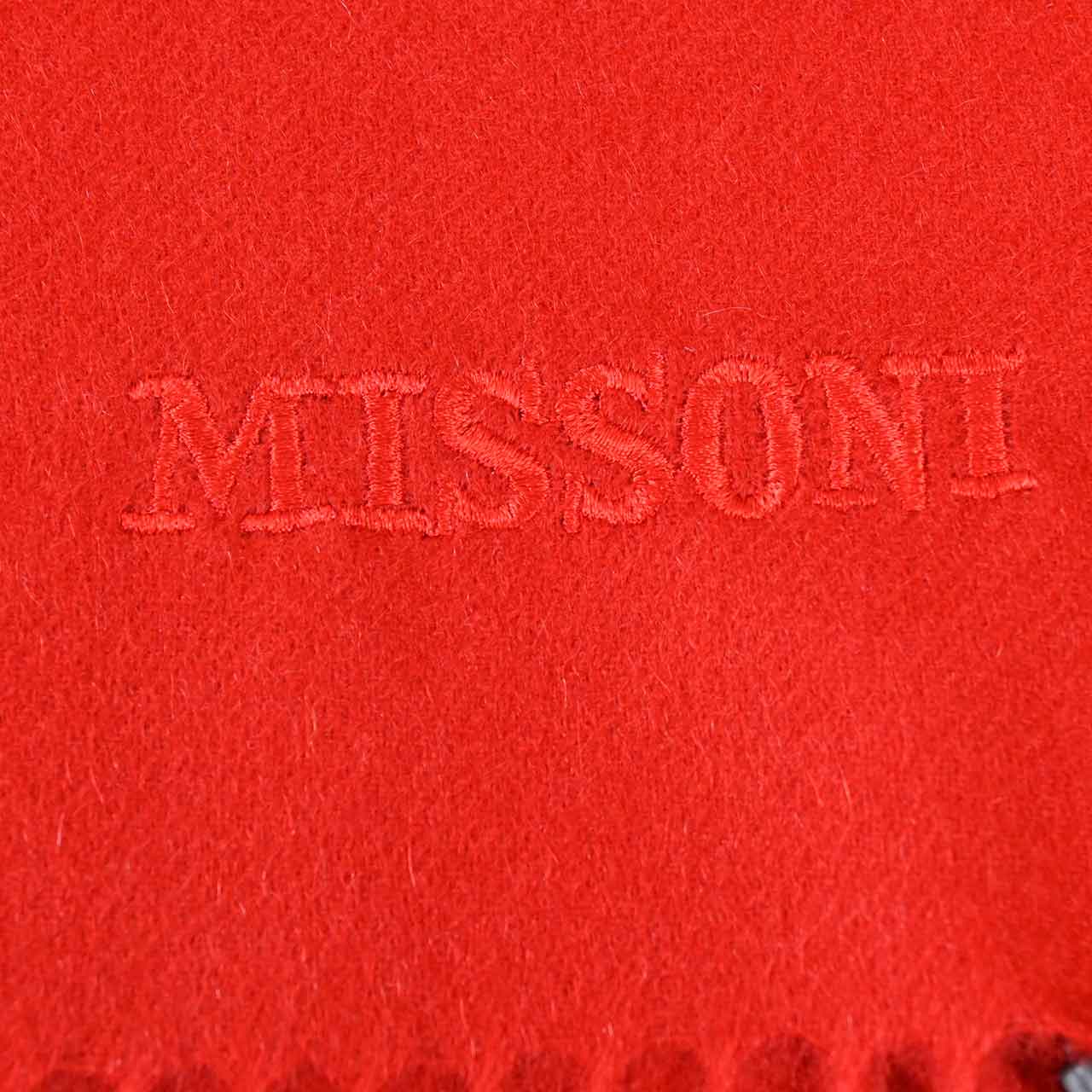ミッソーニ MISSONI マフラー Cashmere100% Plain Muffler 6345 3 レッド メンズ レディース