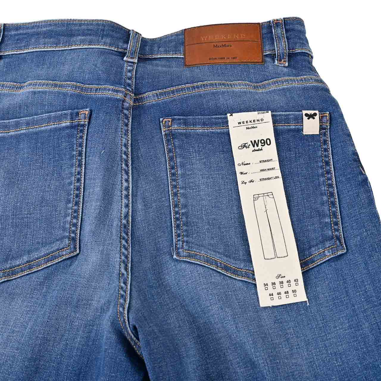 ★ウィークエンド マックスマーラ WEEKEND MAXMARA デニムパンツ 5181071600 ORTISEI 008 ブルー 2025SS レディース