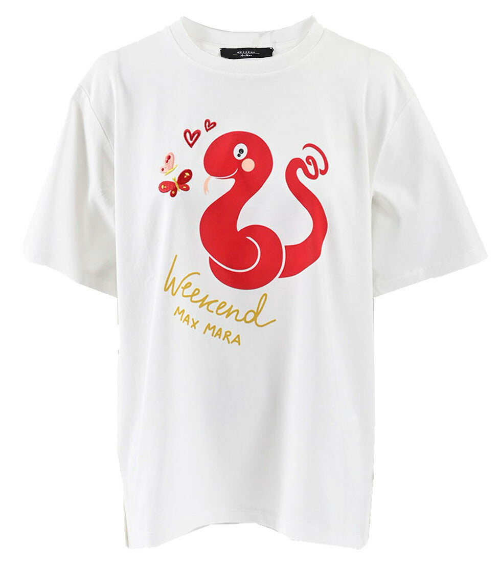 ★ウィークエンド マックスマーラ WEEKEND MAXMARA Tシャツ 5971041600 CABINA 007 ホワイト 2025SS レディース