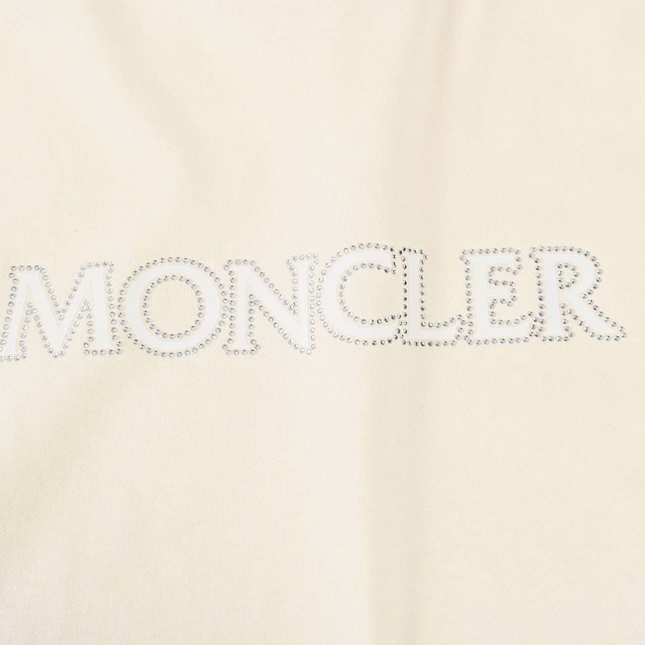 ★モンクレール MONCLER クルーネック半袖Tシャツ MANICA CORTA 89AIJ 8C000 21 034 クリーム 2024SS レディース