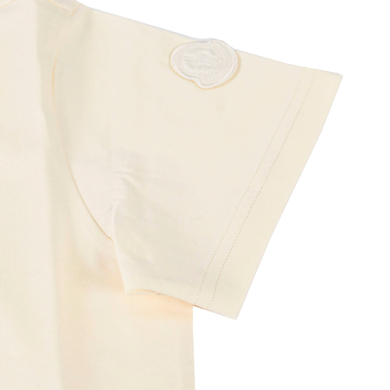 ★モンクレール MONCLER クルーネック半袖Tシャツ MANICA CORTA 89AIJ 8C000 21 034 クリーム 2024SS レディース