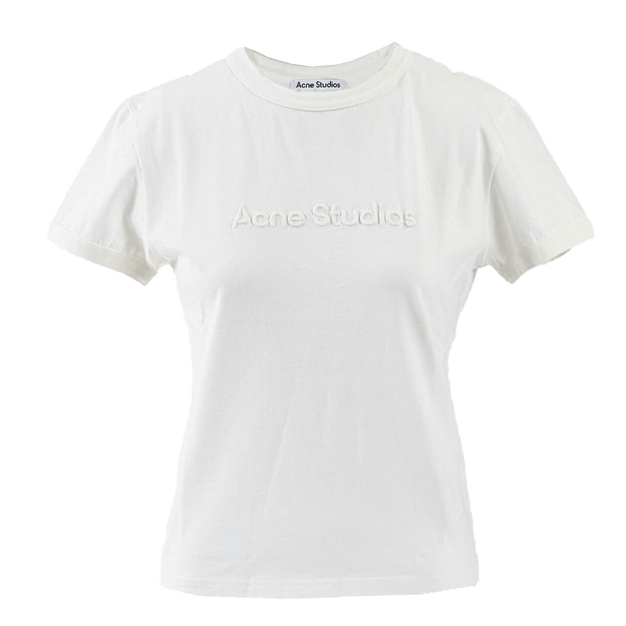 ★アクネストゥディオズ Acne Studios Tシャツ AL0469 WHITE ホワイト 2024SS レディース