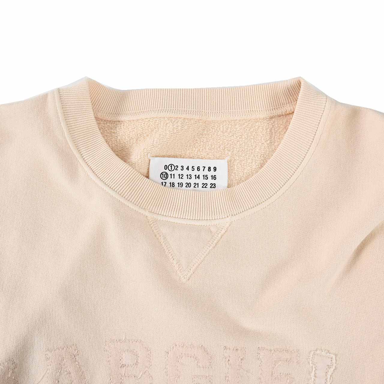 ★メゾン マルジェラ Maison Margiela スウェットトレーナー S25570 S51GU0134 118 クリーム 2024SS レディース