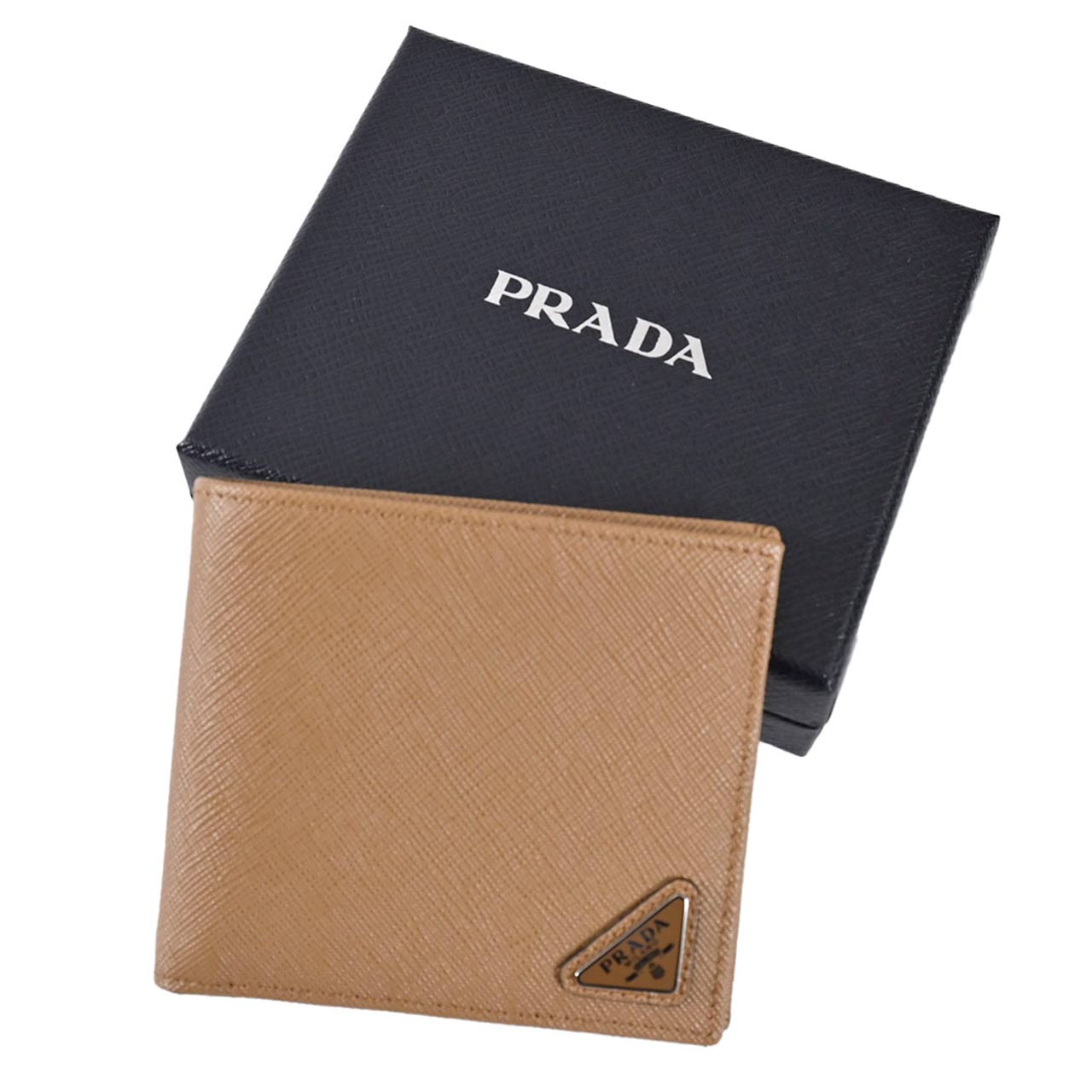 ★プラダ PRADA 折財布 2MO513 QHH F03OE ベージュ メンズ レディース