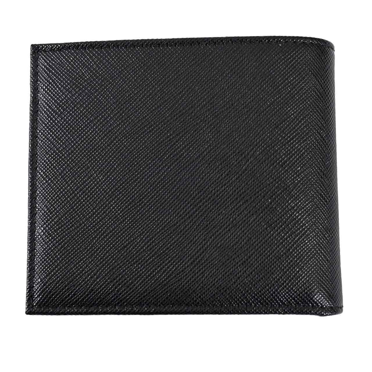 ★プラダ PRADA 折財布 2MO513 QHH F0002 ブラック 2024SS メンズ レディース