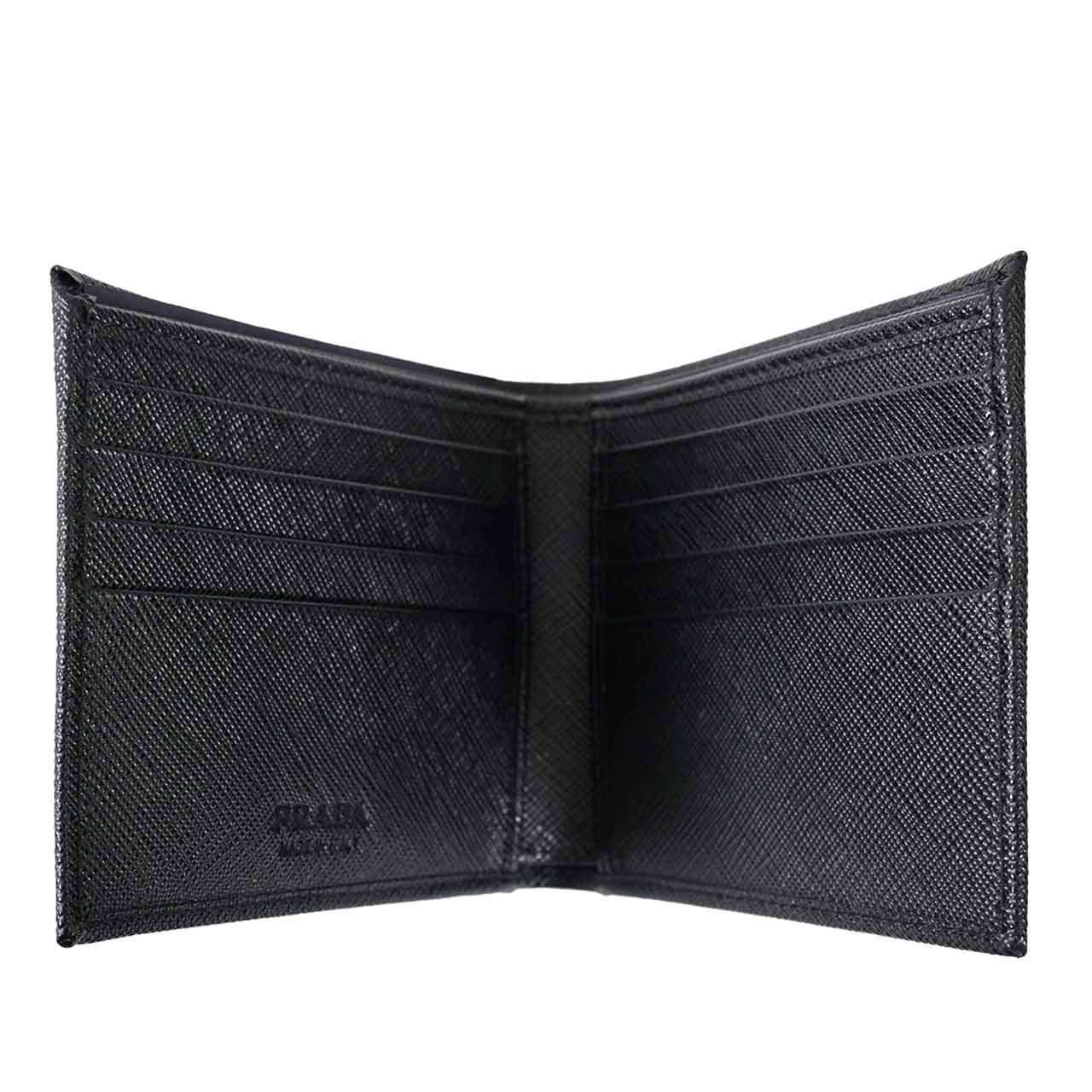★プラダ PRADA 折財布 2MO513 QHH F0002 ブラック 2024SS メンズ レディース