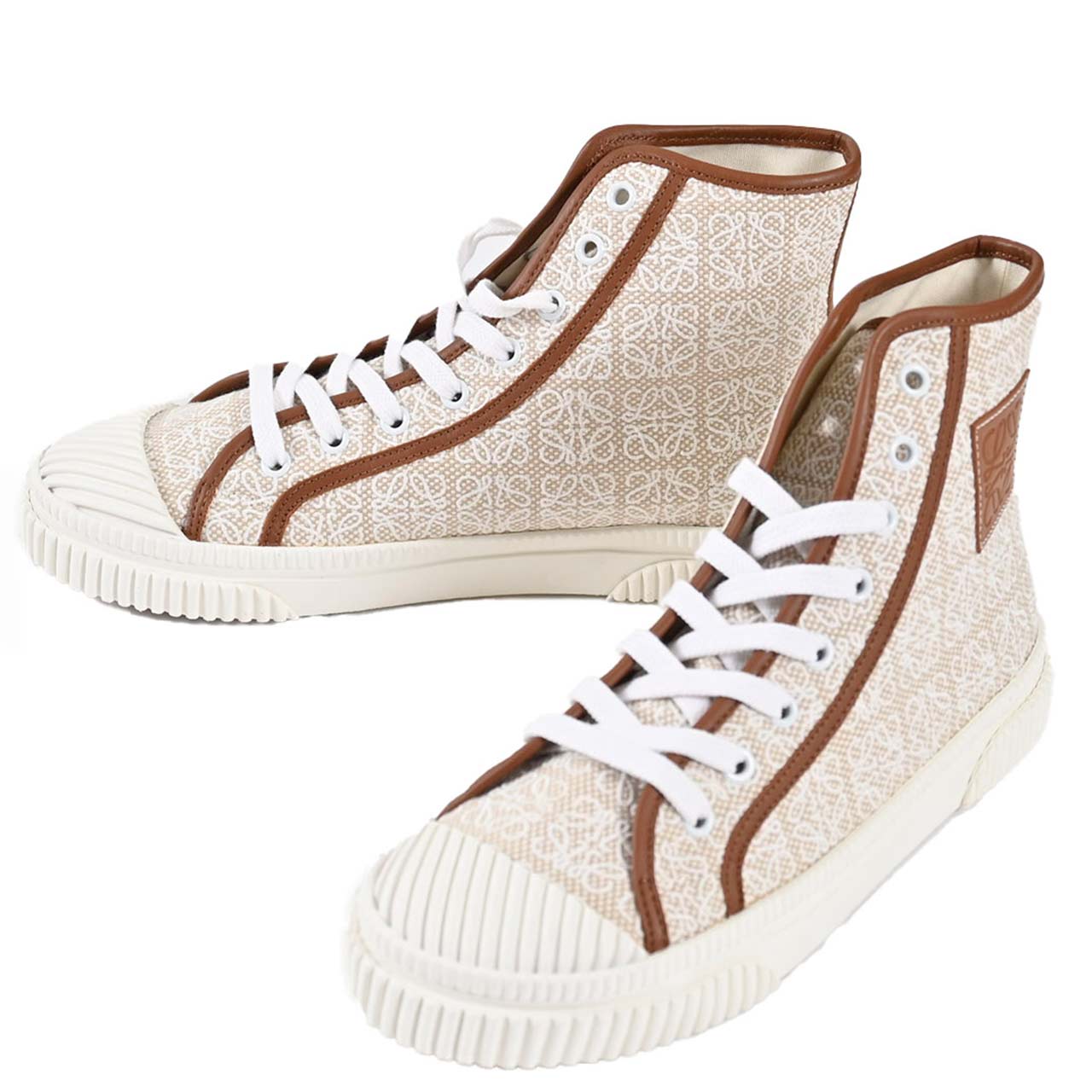 ★ロエベ LOEWE ハイカットシューズ L815282X52 2163 ベージュ レディース