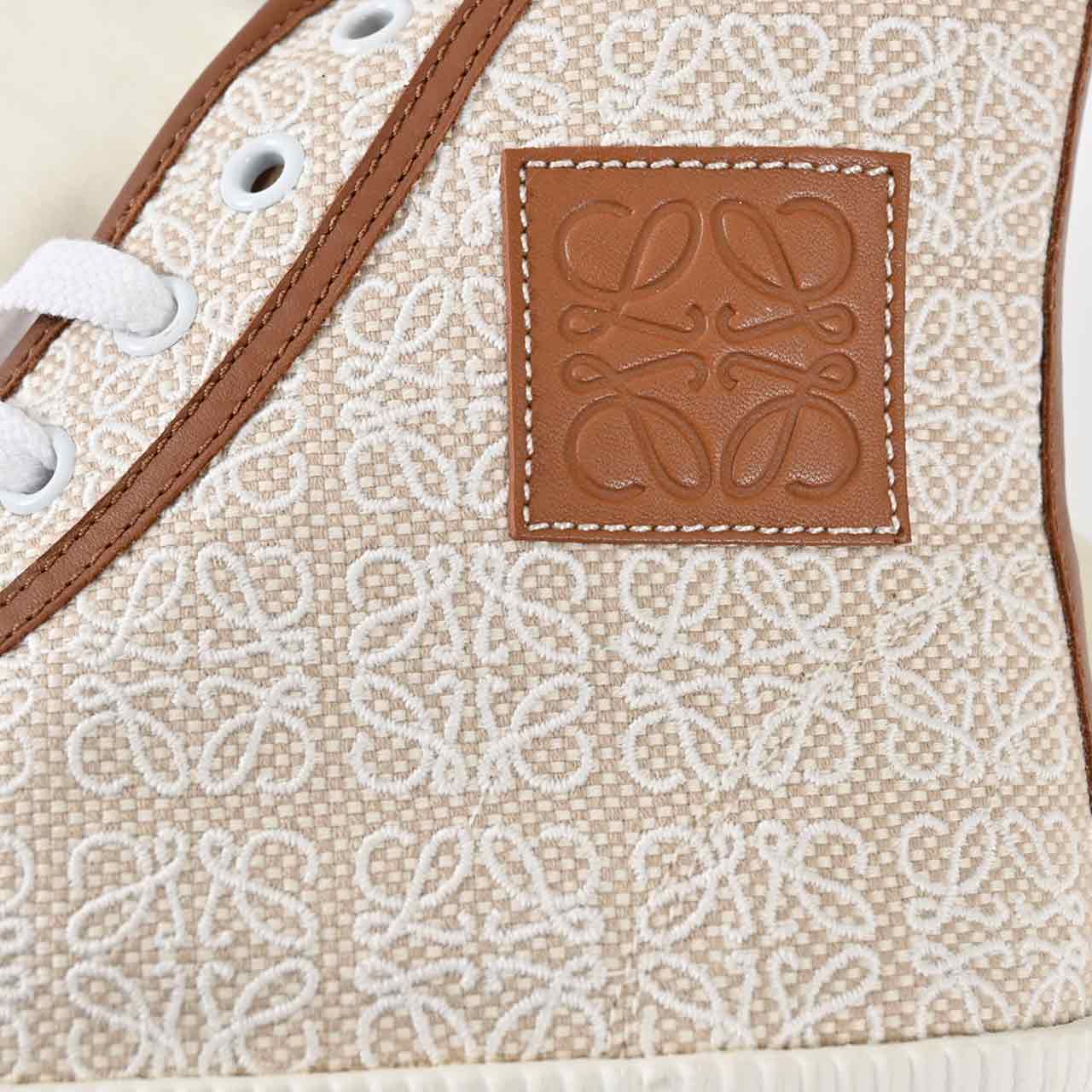 ★ロエベ LOEWE ハイカットシューズ L815282X52 2163 ベージュ レディース