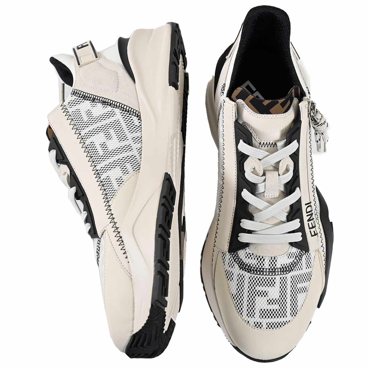 ★フェンディ FENDI スニーカー フロー スニーカー AQ6D 7E1392 F1R75 ホワイト 2024AW メンズ