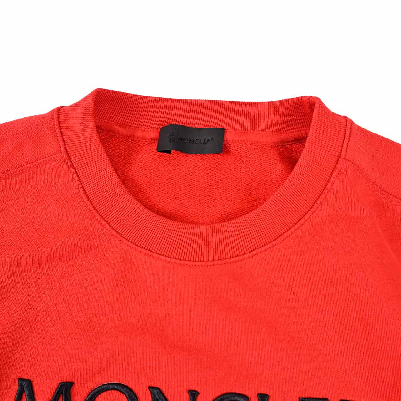 ★モンクレール MONCLER スウェットトレーナー 8C14225 714BC 455 レッド メンズ