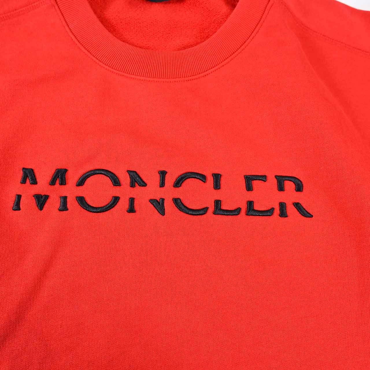 ★モンクレール MONCLER スウェットトレーナー 8C14225 714BC 455 レッド メンズ