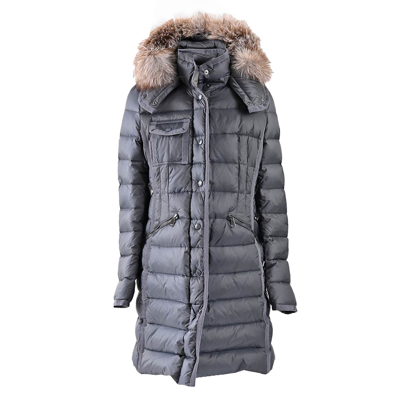 ★モンクレール MONCLER ダウンコート HERMIFUR 906 906 グレー レディース