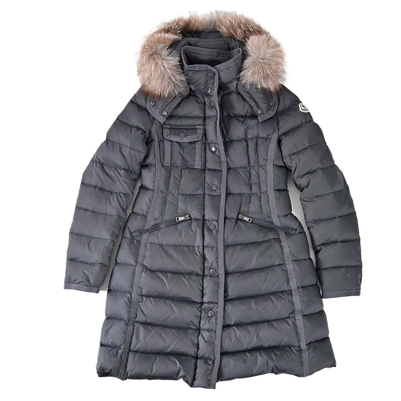 ★モンクレール MONCLER ダウンコート HERMIFUR 906 906 グレー レディース