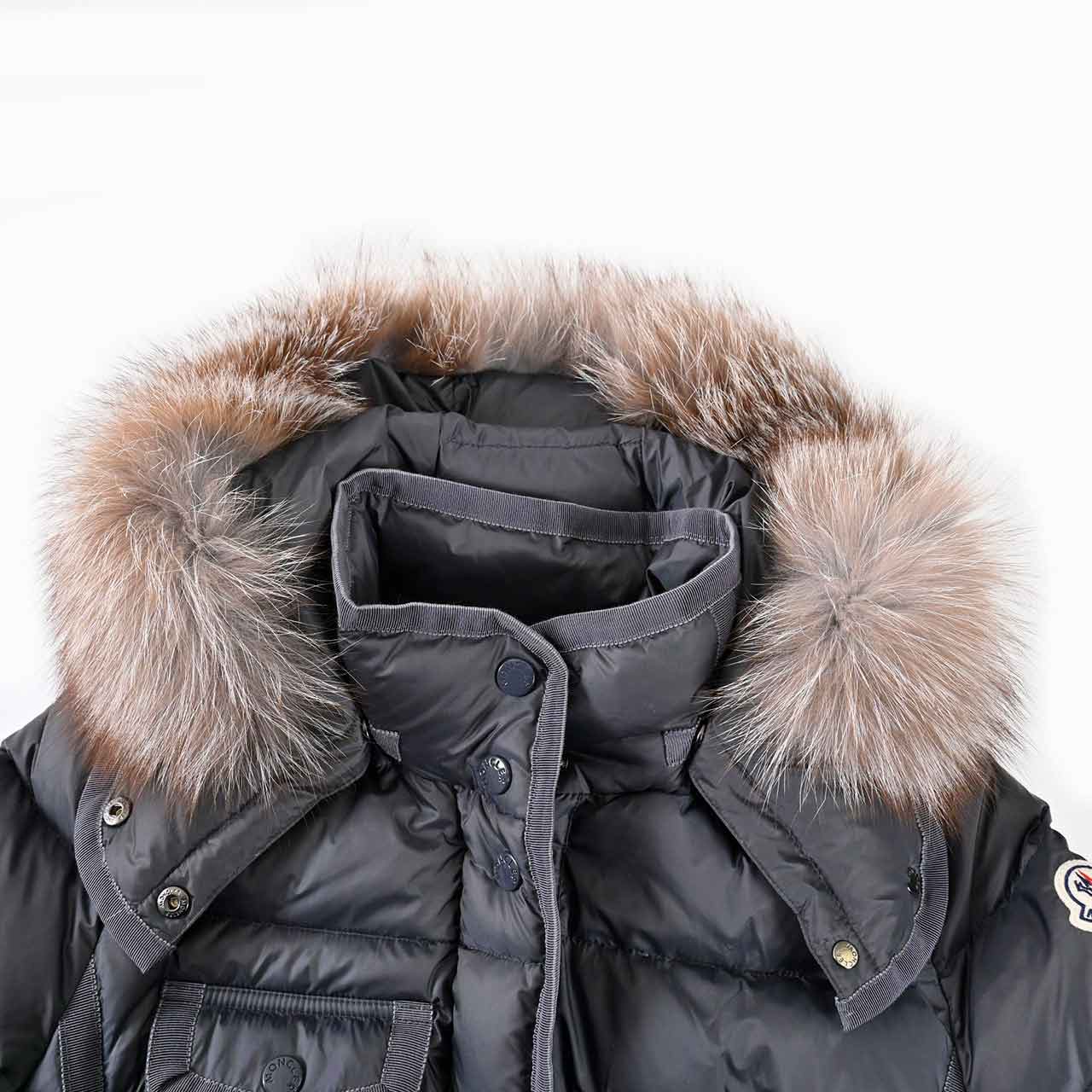 ★モンクレール MONCLER ダウンコート HERMIFUR 906 906 グレー レディース