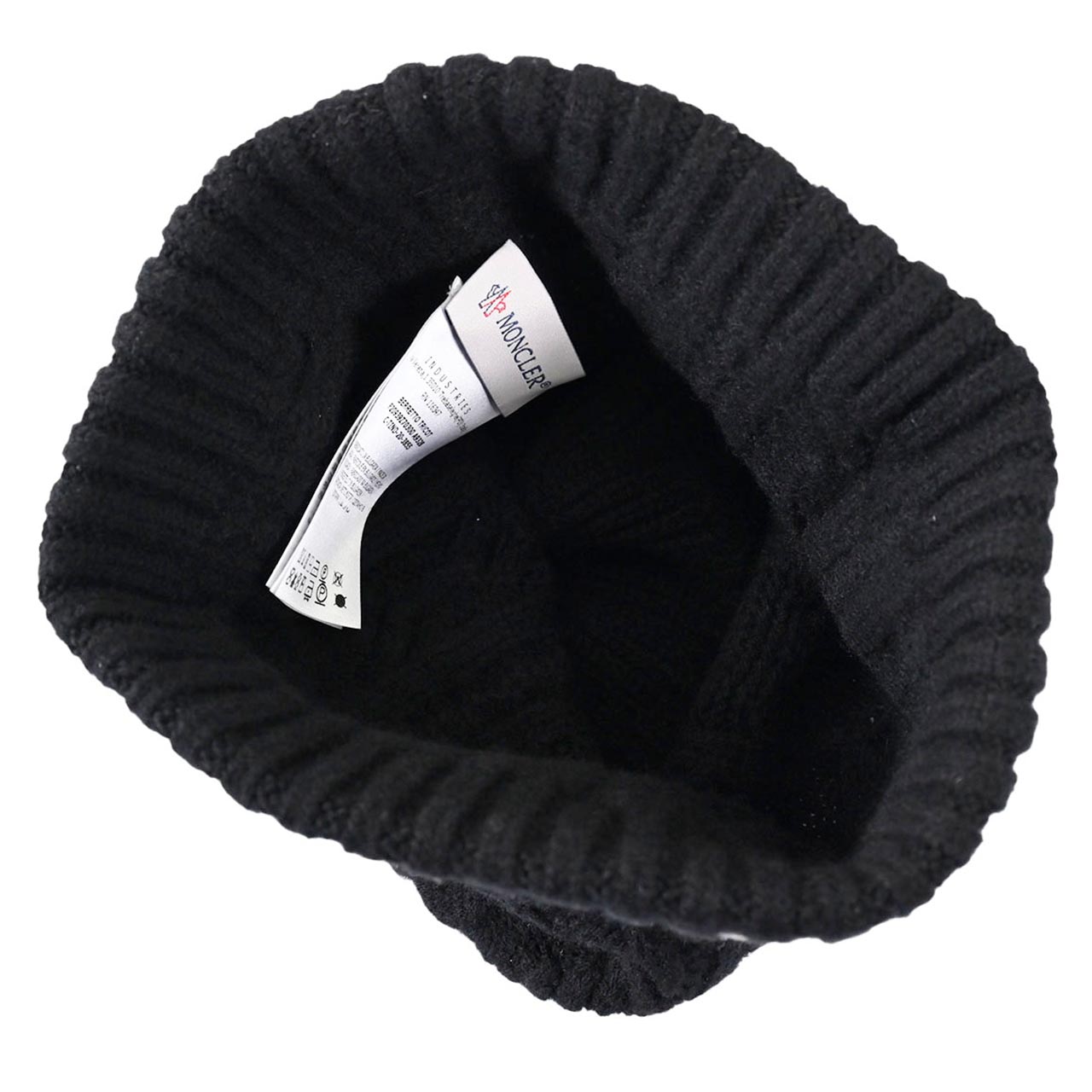 ★モンクレール MONCLER ニット帽 9Z70300 A9328 ブラック メンズ レディース