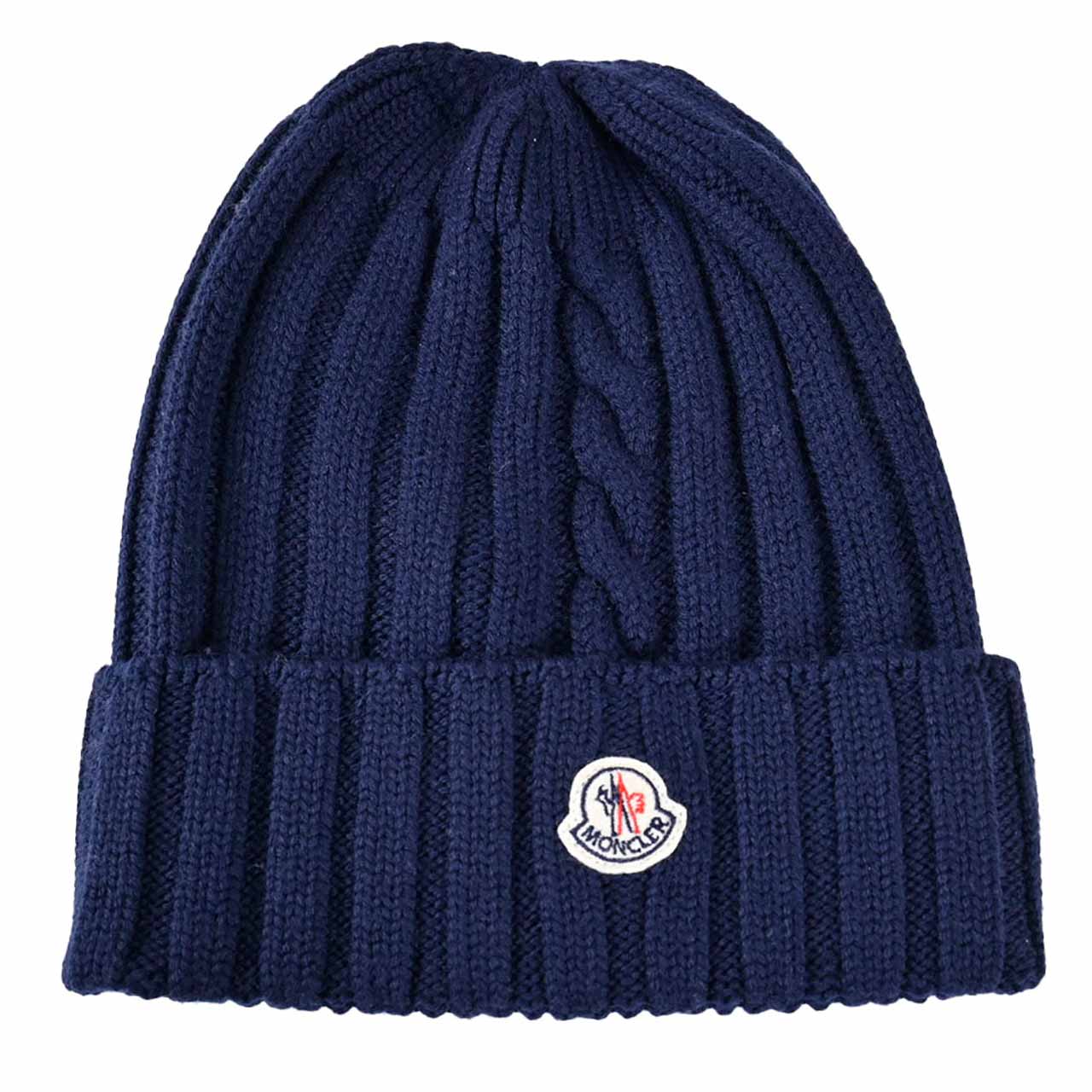 ★モンクレール MONCLER ニット帽 0020799 999BU ネイビー メンズ レディース