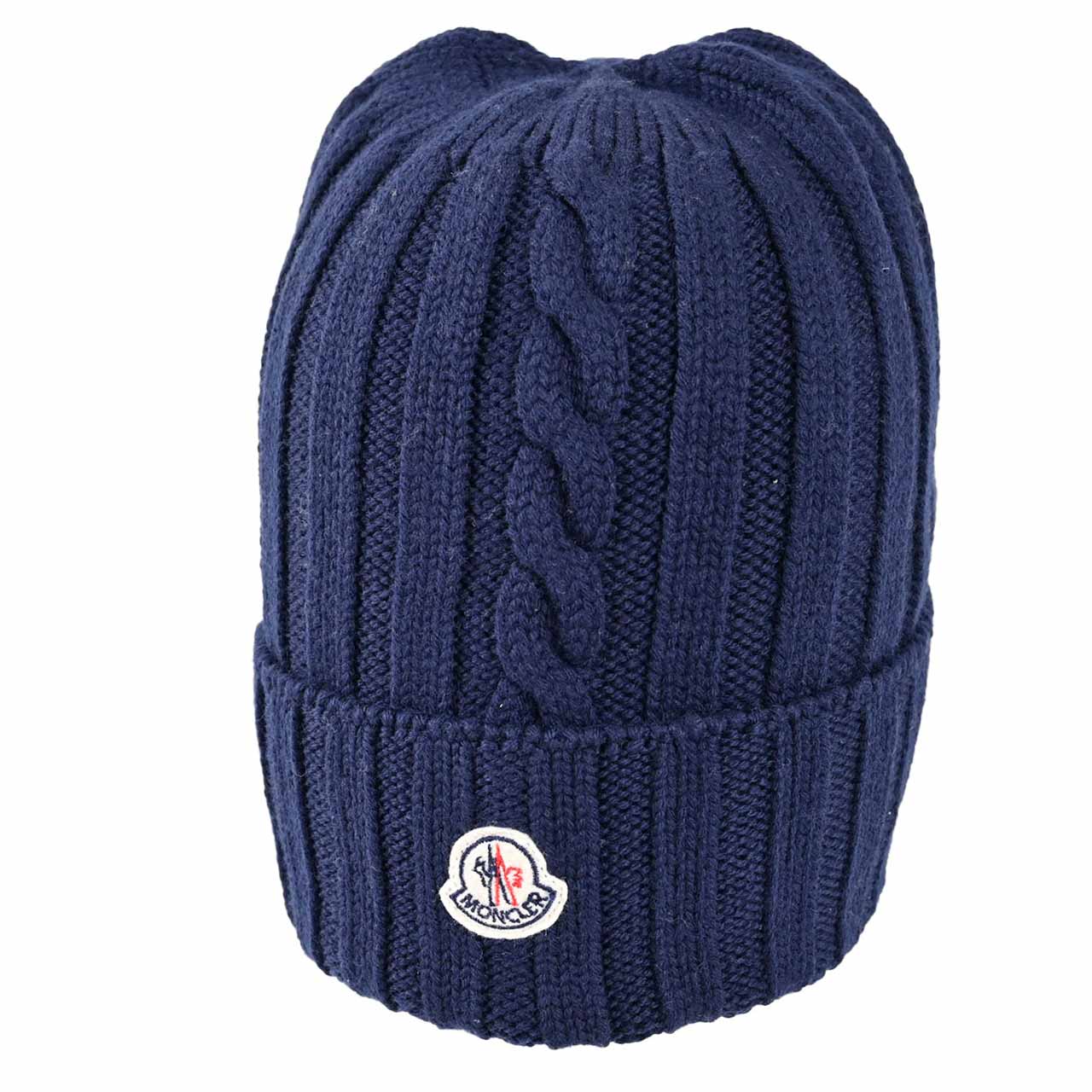 ★モンクレール MONCLER ニット帽 0020799 999BU ネイビー メンズ レディース