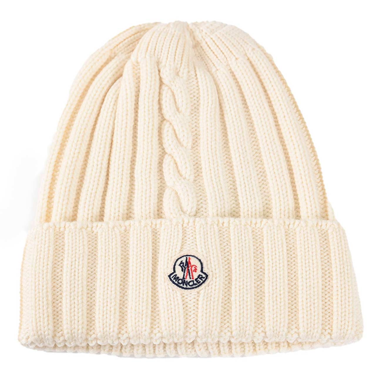 ★モンクレール MONCLER ニット帽 0020799 999BU ホワイト メンズ レディース