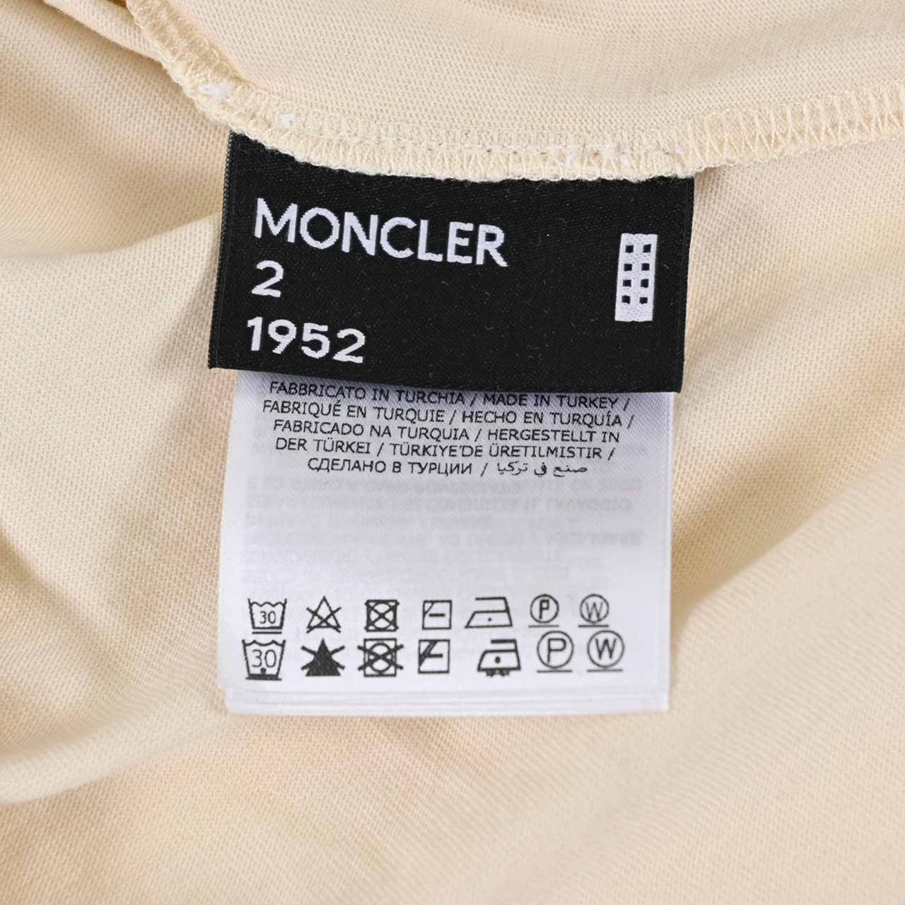 ★モンクレール MONCLER Tシャツ 8D00002 829HP 002 クリーム メンズ
