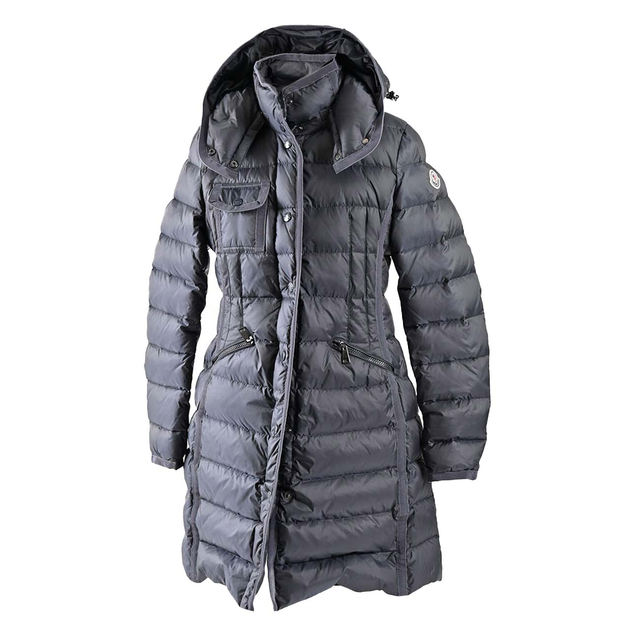 ★モンクレール MONCLER ダウンコート HERMINE 906 グレー レディース