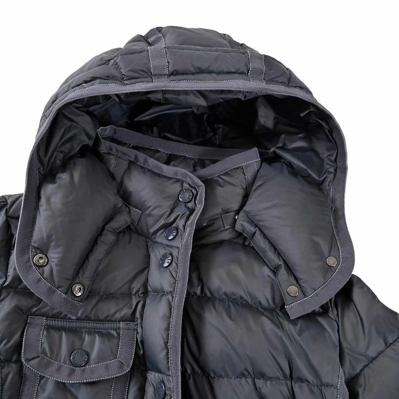 ★モンクレール MONCLER ダウンコート HERMINE 906 グレー レディース