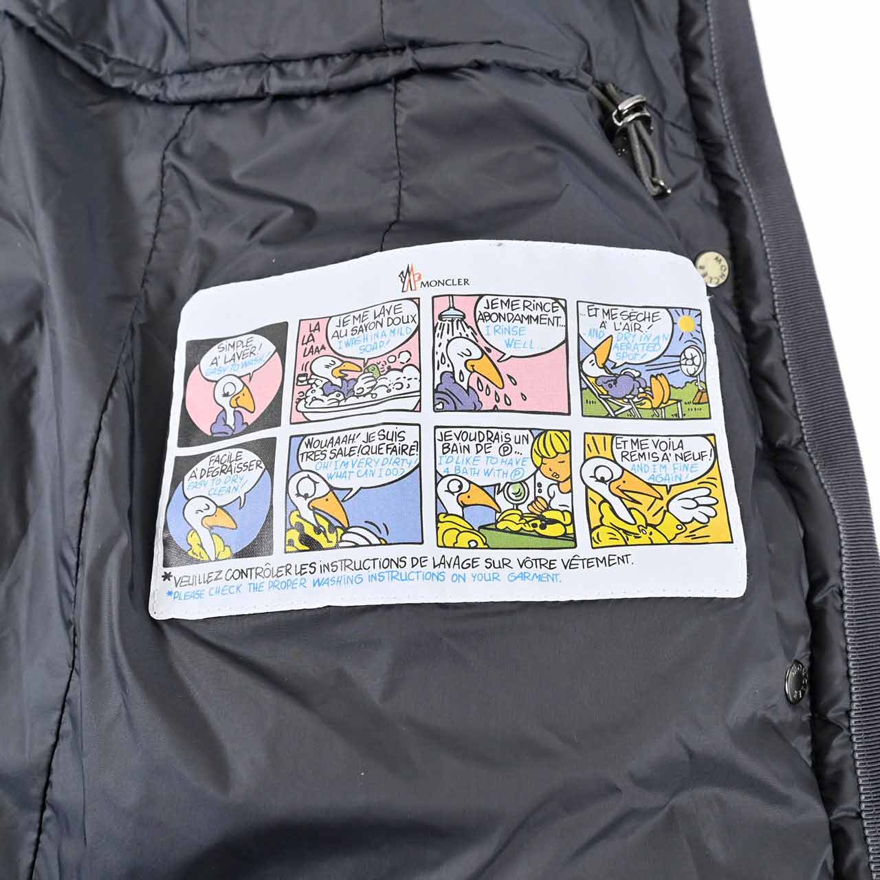 ★モンクレール MONCLER ダウンコート HERMINE 906 グレー レディース