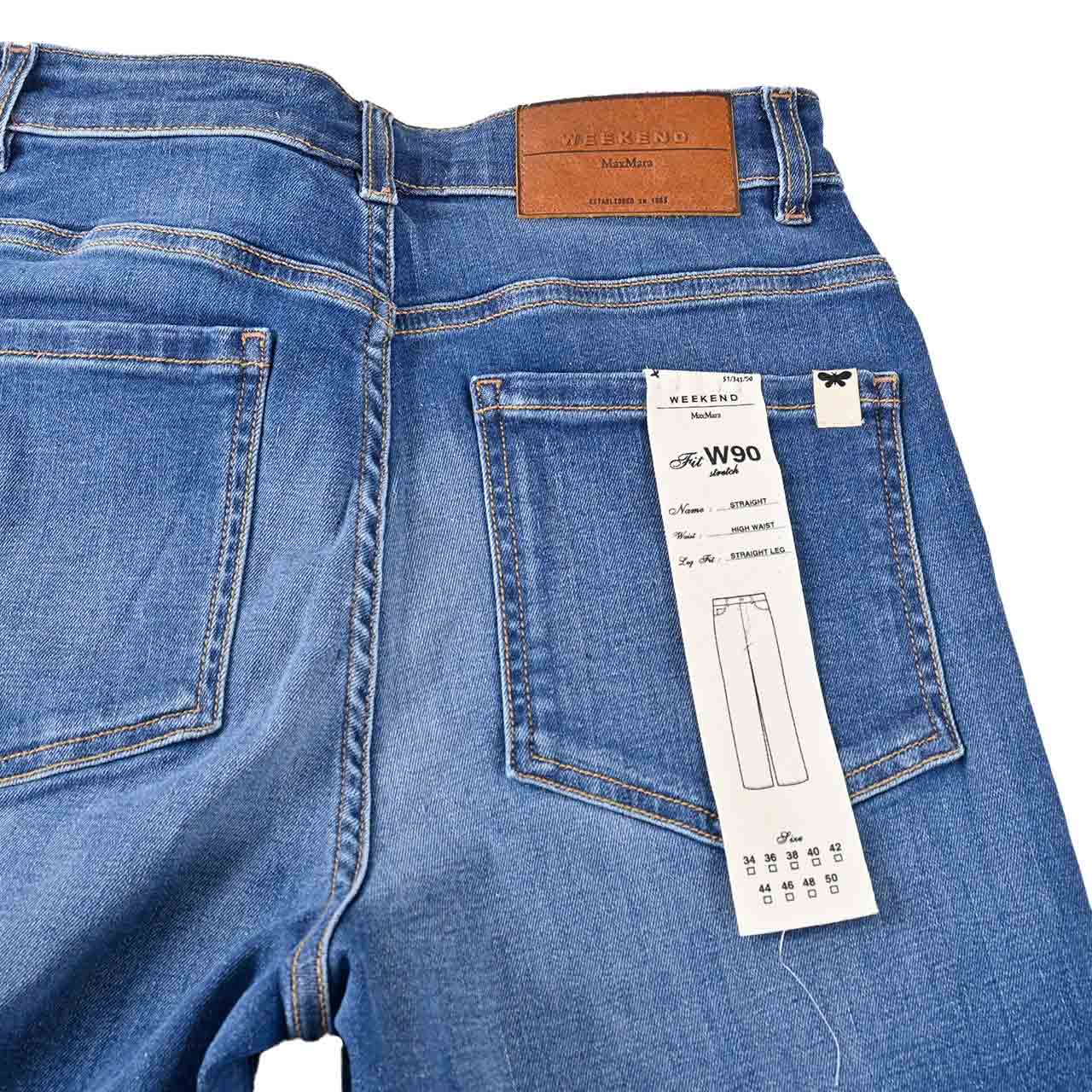 ★ウィークエンド マックスマーラ WEEKEND MAXMARA デニムパンツ 5181071600 ORTISEI 008 ブルー 2025SS レディース