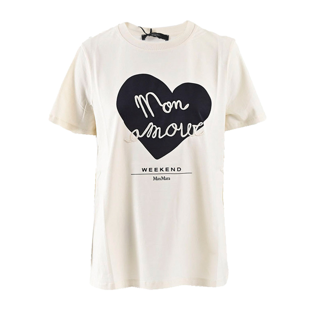 ★ウィークエンド マックスマーラ WEEKEND MAXMARA Tシャツ 5971051600 VELLO 005 クリーム 2025SS レディース