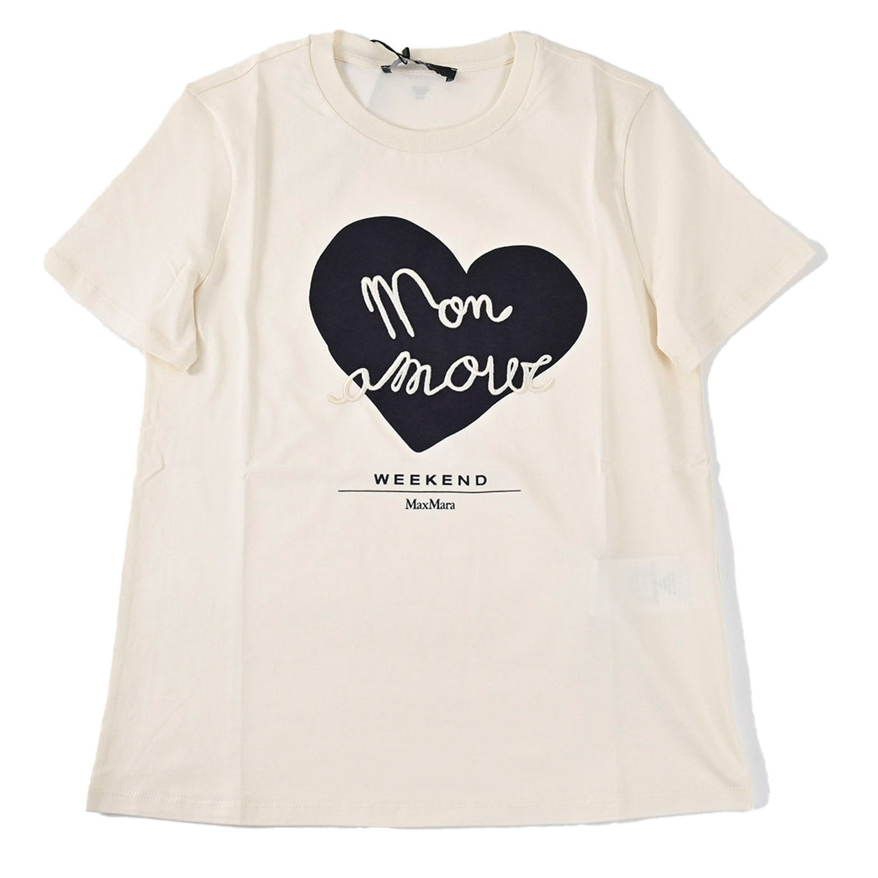 ★ウィークエンド マックスマーラ WEEKEND MAXMARA Tシャツ 5971051600 VELLO 005 クリーム 2025SS レディース