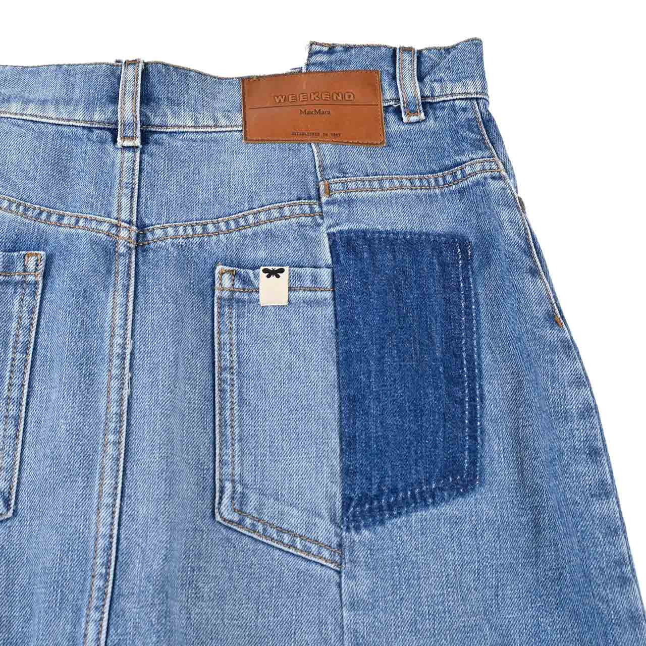 ★ウィークエンド マックスマーラ WEEKEND MAXMARA デニムスカート 5101061600 GESSO 006 ブルー 2025SS レディース