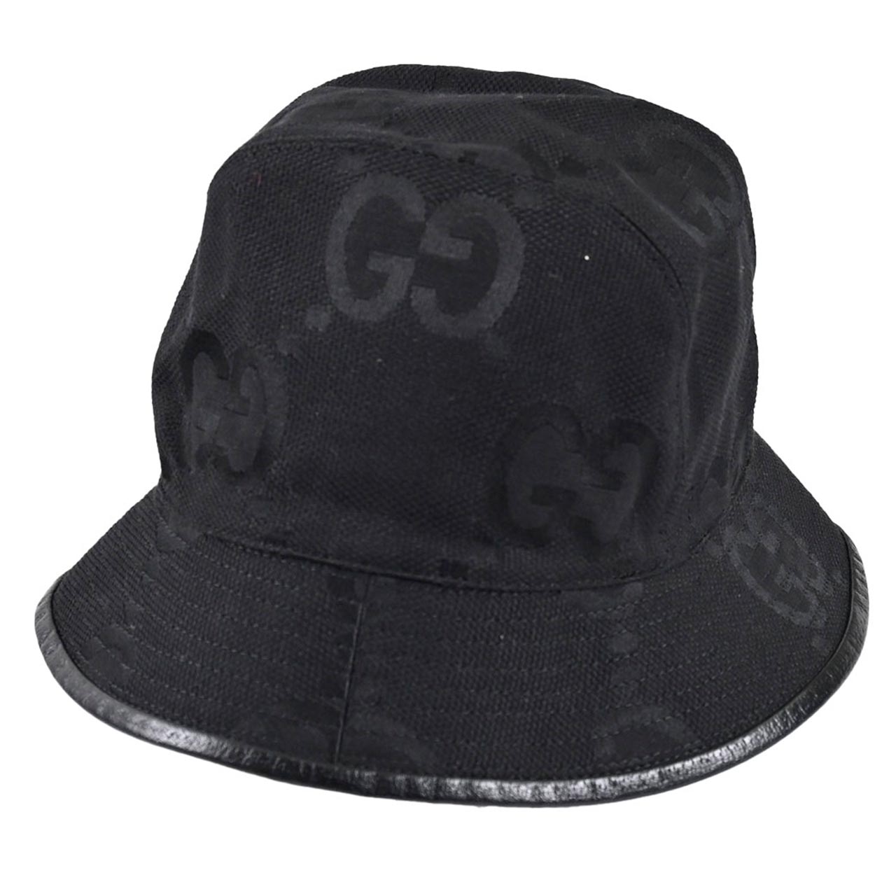 ★グッチ GUCCI ハット 727563 4HAVS 1060 ブラック メンズ レディース