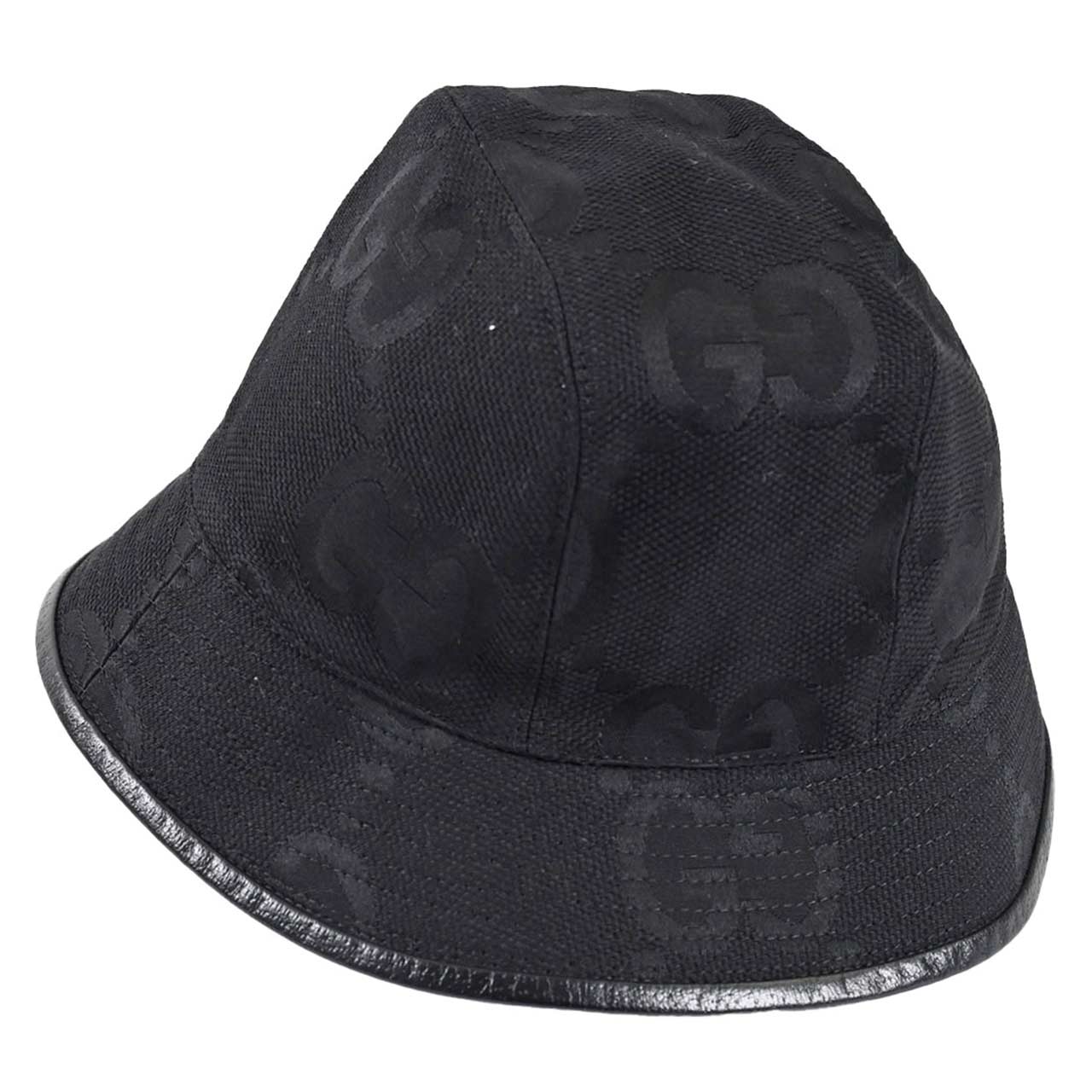 ★グッチ GUCCI ハット 727563 4HAVS 1060 ブラック メンズ レディース