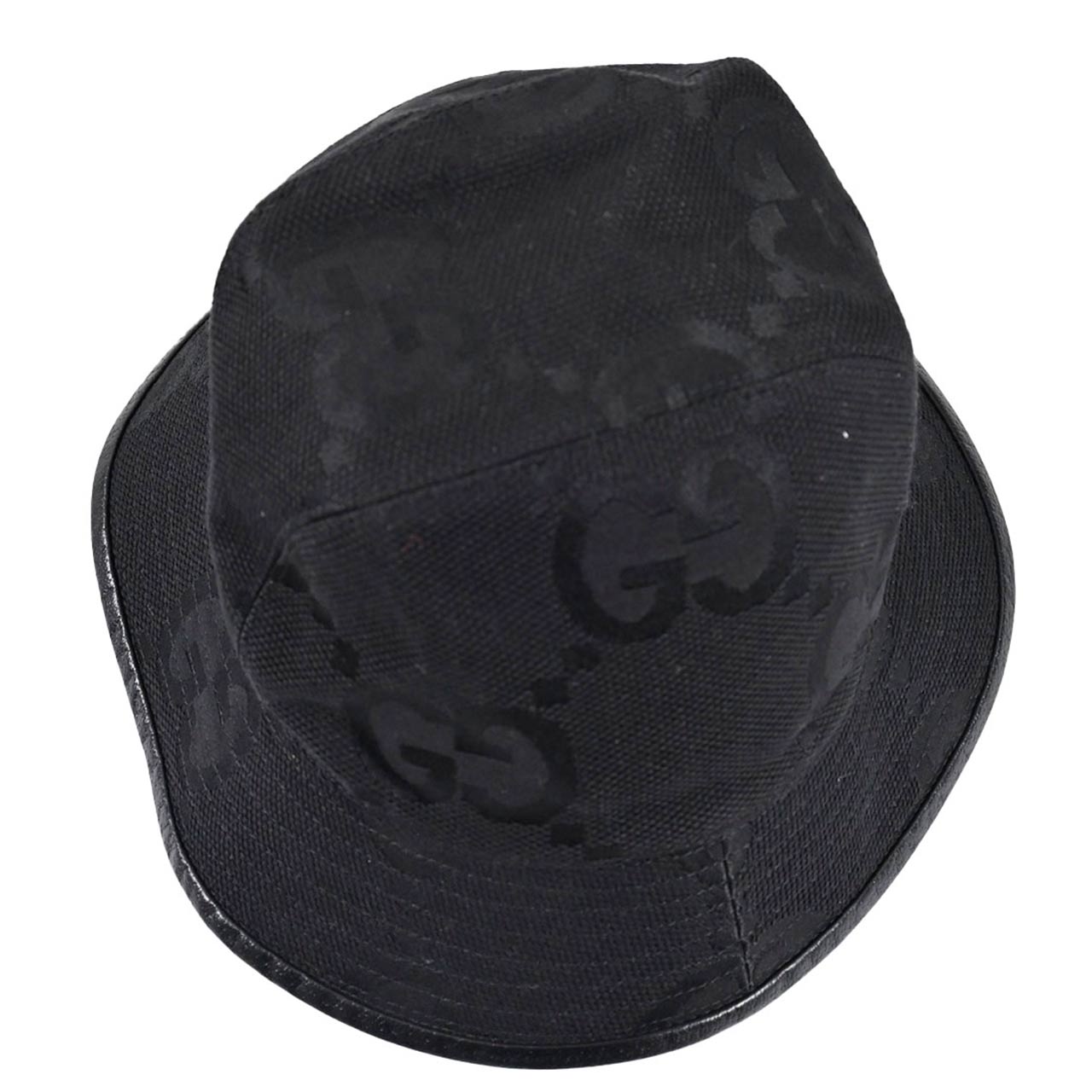 ★グッチ GUCCI ハット 727563 4HAVS 1060 ブラック メンズ レディース