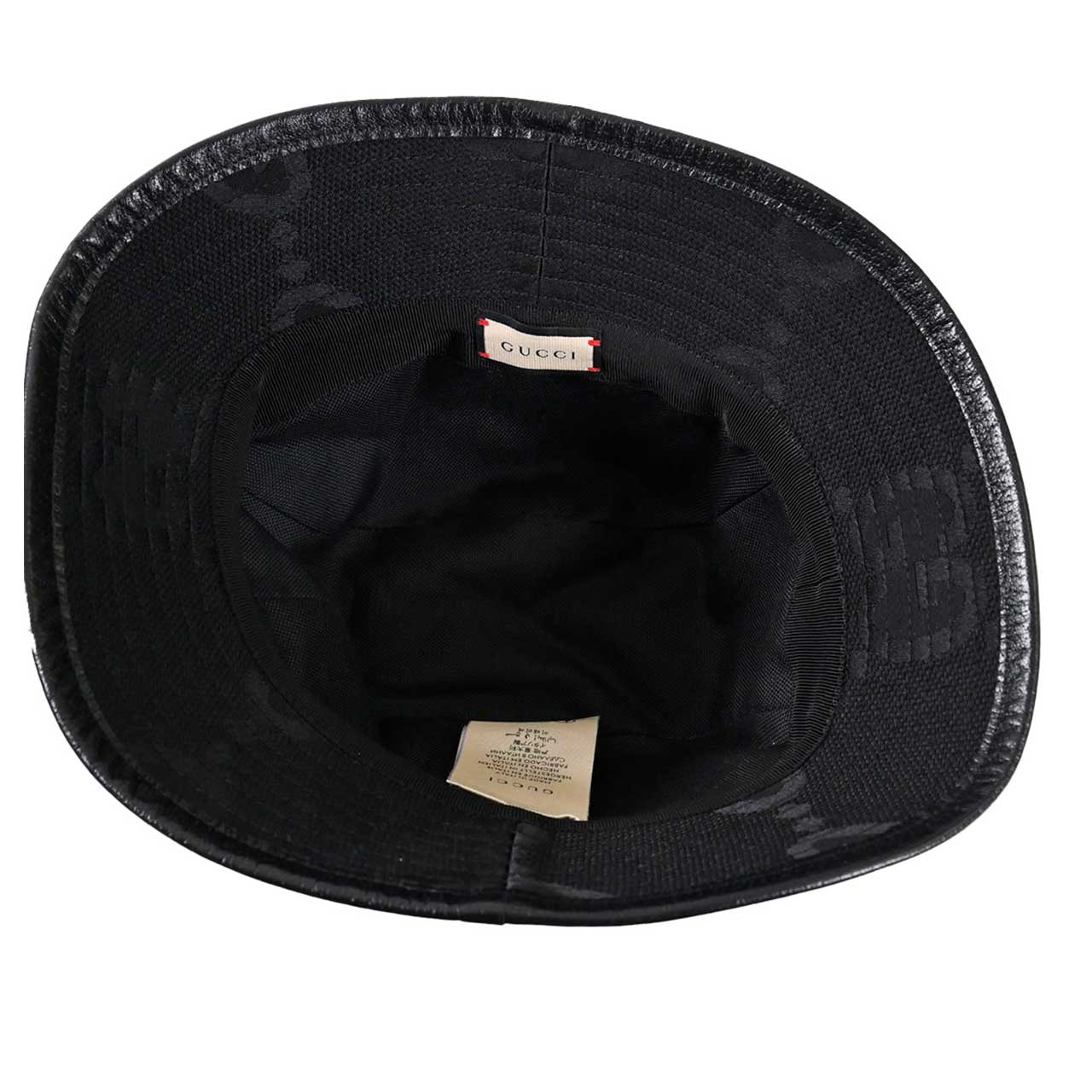 ★グッチ GUCCI ハット 727563 4HAVS 1060 ブラック メンズ レディース